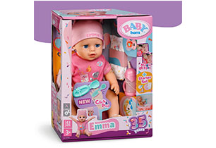 Baby Born Emma 43cm Click And Play Doll
